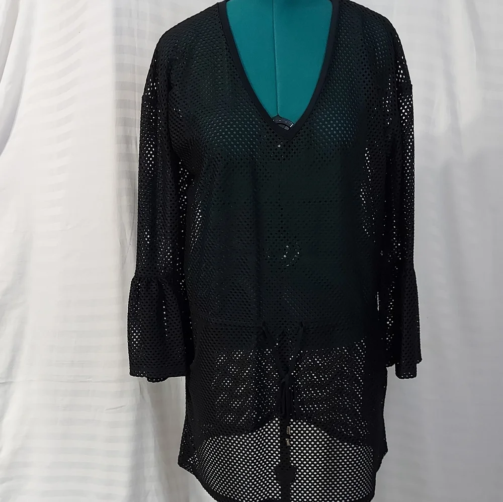 Calvin klein coverups size Large/XLarge Long sleeves color black - Picture 12 of 16